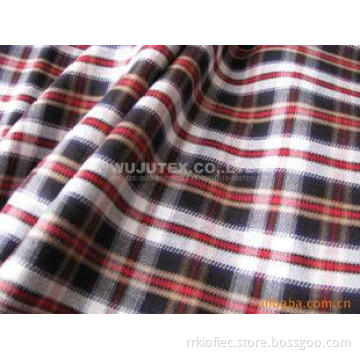 High Quality 180g/sm Twill Check Cotton Yarn Dyed Fabric Cl